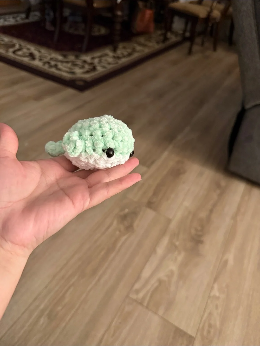 Handmade Plush Small Pet Toy - Mint Green Cozy Chew Plush